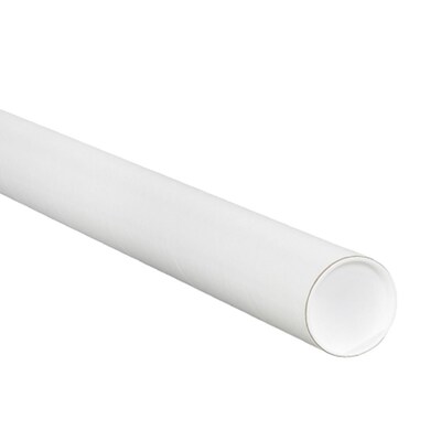White Mailing Tubes, 3 x 12, 24/Case (P3012W)