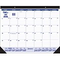 2019 Quill Brand® Desk Pad Calendar; Black, 19 x 24 (52164-19-QCC)