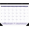 2018-2019 Quill Brand® Academic Monthly Desk Pad Calendar; Black, 17 x 22 (51962-QCC)