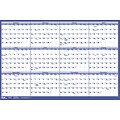 2020 Quill Brand® 24 x 36 Erasable Wall Calendar, Blue (52169-20)