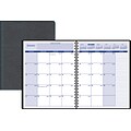 2020 Quill Brand® 6 7/8 x 8 3/4 Medium Monthly Planner, Black (52159-20)