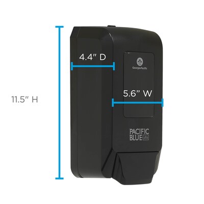 Pacific Blue Ultra Wall Mounted Hand Soap/Hand Sanitizer Dispenser, Black (53057)
