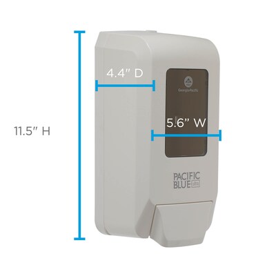 Pacific Blue Ultra Wall Mounted Hand Soap/Hand Sanitizer Dispenser, White (53058)