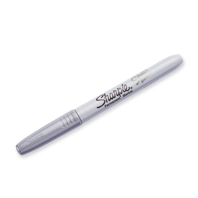 Sharpie Permanent Marker, Fine Tip, Metallic Silver, 36/Pack (2003899)
