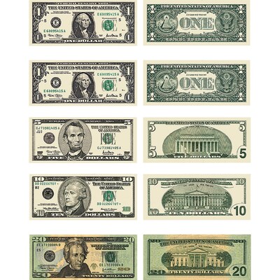 Money, U.S. Bills Stickers