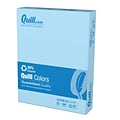 Quill Brand® 30% Recycled Colored Multipurpose Paper, 20 lbs., 8.5 x 11, Blue, 500 Sheets/Ream, 10