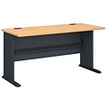 Bush Business Furniture Cubix 60W Desk, Beech (WC14360)