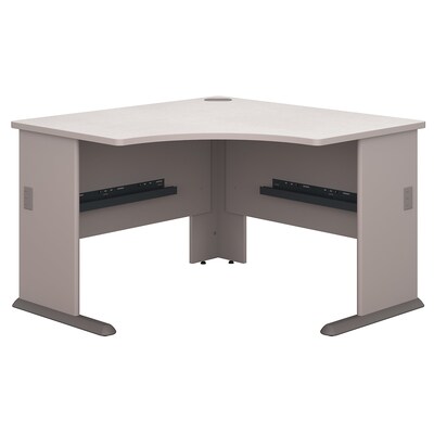 Bush Business Furniture Cubix 48W Corner Desk, Pewter, Installed (WC14566FA)
