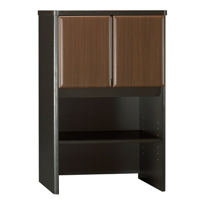 Bush Business Furniture Cubix 24W Hutch, Sienna Walnut (WC25525)
