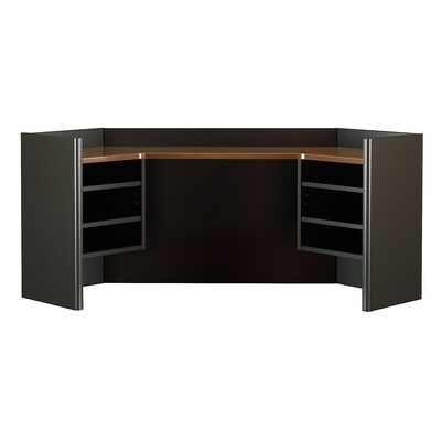Bush Business Furniture Cubix 42W Corner Hutch, Sienna Walnut (WC25543)