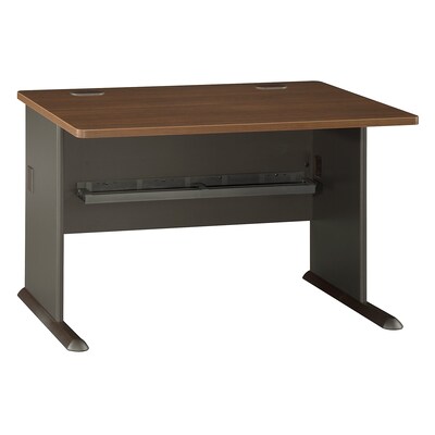 Bush Business Furniture Cubix 48W Desk, Sienna Walnut (WC25548)