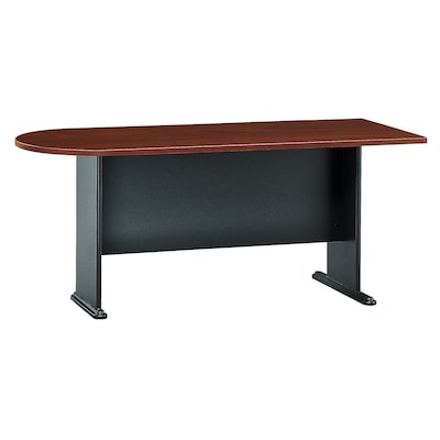 Bush Business Furniture Cubix 72W Universal Freestanding Peninsula, Hansen Cherry (WC90471A)