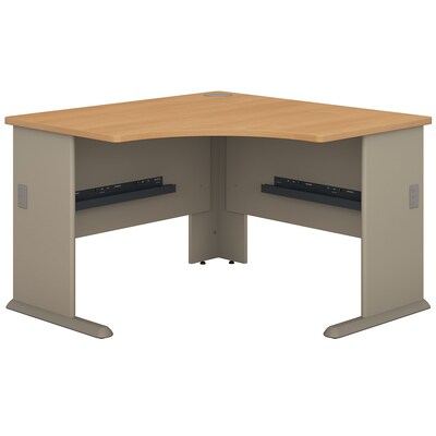 Bush Business Furniture Cubix 48W Corner Desk, Light Oak (WC64366)