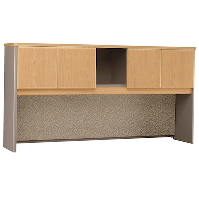 Bush Business Furniture Cubix 72W Hutch, Light Oak (WC64373P)