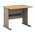 Bush Business Furniture Cubix 36W Desk, Light Oak (WC64336)