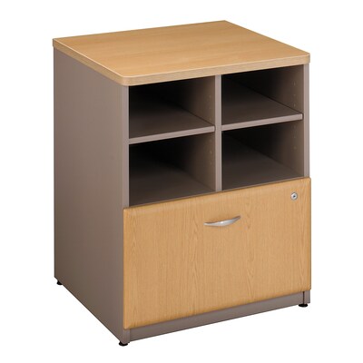 Bush Business Furniture Cubix 24 W Storage Cabinet, Light Oak (WC64323P)
