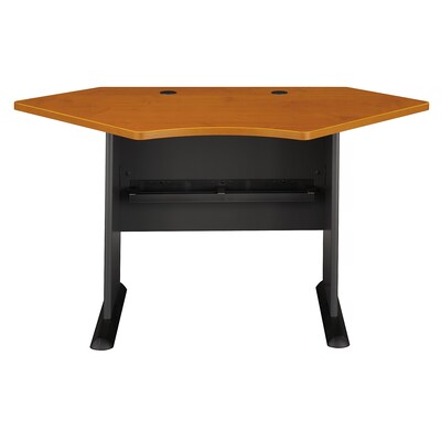 Bush Business Furniture Cubix 42W Corner Desk, Natural Cherry, Installed (WC57442FA)