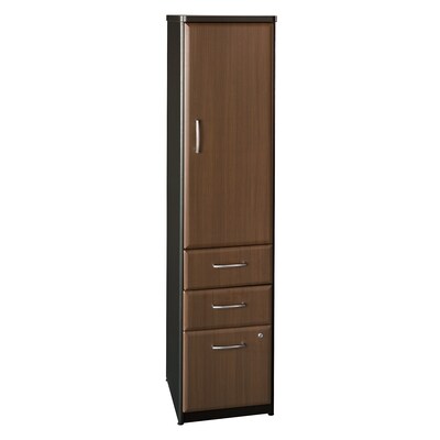 Bush Business Furniture Cubix Vertical Storage Locker, Sienna Walnut (WC25575)
