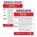 ComplyRight Federal Minimum Wage for Contractors Poster, Bilingual (E2240B)