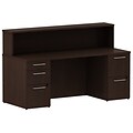 Bush Business Furniture 300 Series 30W Piler Filer Cabinet, Modern Cherry, Installed