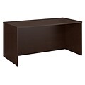 Bush Business Furniture Emerge 66W x 22D L Shaped Desk w/ Hutch and 2 Pedestals, Natural Maple (300S062AC)