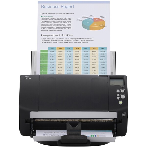 Fujitsu Fi 7160 Desktop Scanner, White/Black (PA03670-B085)