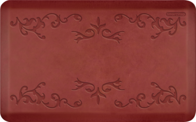 Smart Step Select® Vineyard 32" x 20" Anti-Fatigue Floor Mat, Cayenne (HC3FV2RTAN)