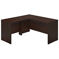 Bush Business Furniture Westfield Elite 60W x 24D L Shaped Desk with 36W Return, Mocha Cherry, Installed (SRE006MRFA)