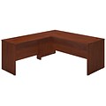 Bush Business Furniture Westfield Elite 72W x 30D L Shaped Desk with 48W Return, Hansen Cherry, Installed (SRE032HCFA)