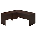 Bush Business Furniture Westfield Elite 72W x 30D L Shaped Desk with 42W Return, Mocha Cherry, Installed (SRE021MRFA)