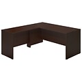 Bush Business Furniture Westfield Elite 66W x 30D L Shaped Desk with 42W Return, Mocha Cherry, Installed (SRE019MRFA)