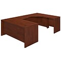 Bush Business Furniture Westfield Elite 66W x 30D Right Handed U Shaped Desk, Hansen Cherry (SRE073HC)