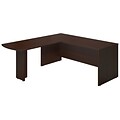 Bush Business Furniture Westfield Elite 72W x 30D L Shaped Desk with 48W Peninsula Return, Mocha Cherry (SRE043MR)