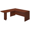 Bush Business Furniture Westfield Elite 72W x 30D L Shaped Desk with 48W Peninsula Return, Hansen Cherry (SRE043HC)