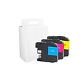 Quill Brand® Remanufactured C/M/Y High Yield Ink Cartridge Replacement for Brother LC1033PKS (LC1033