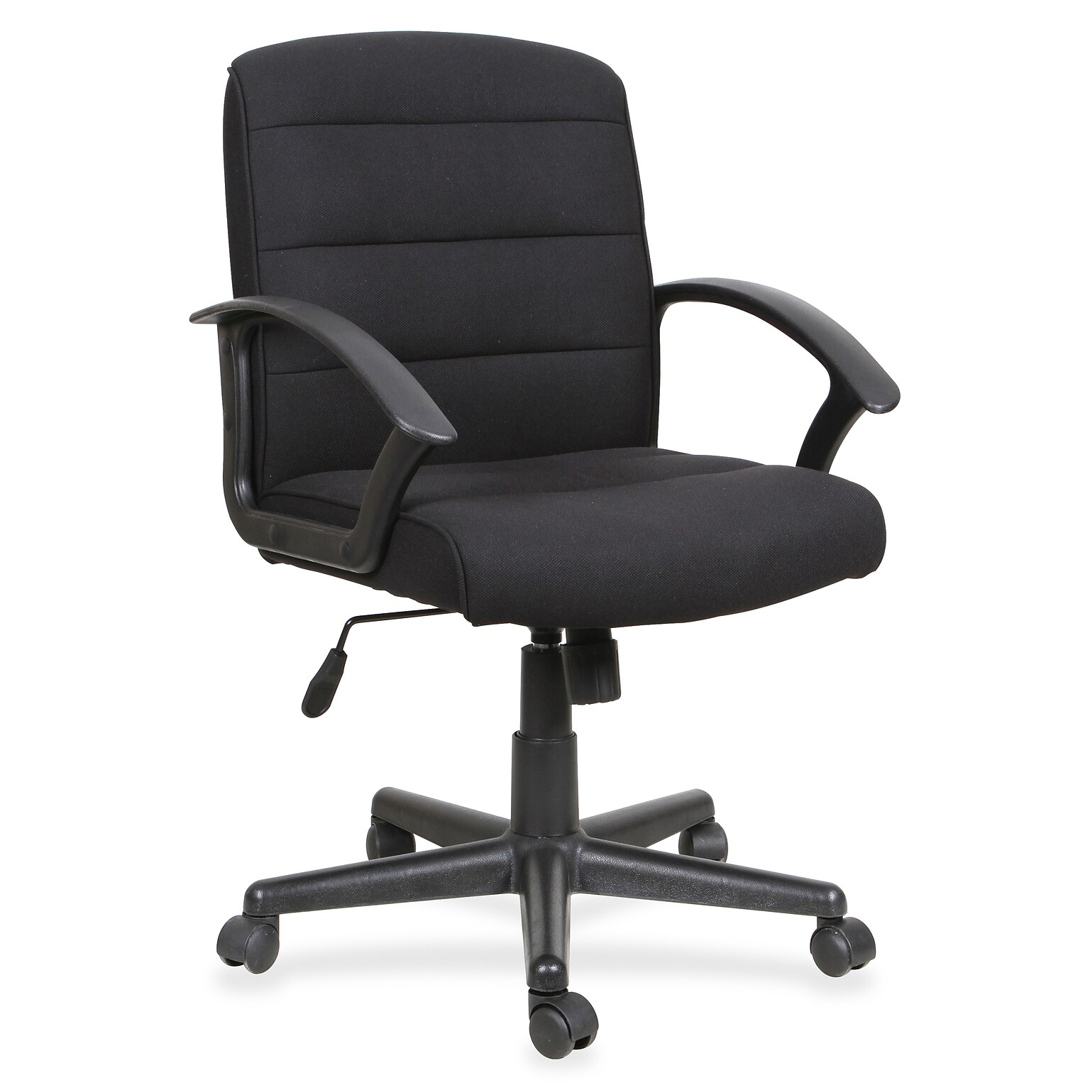 Lorell Fabric Task Chair, 26.8W x 25.8D x 39H, Black (LLR83306)