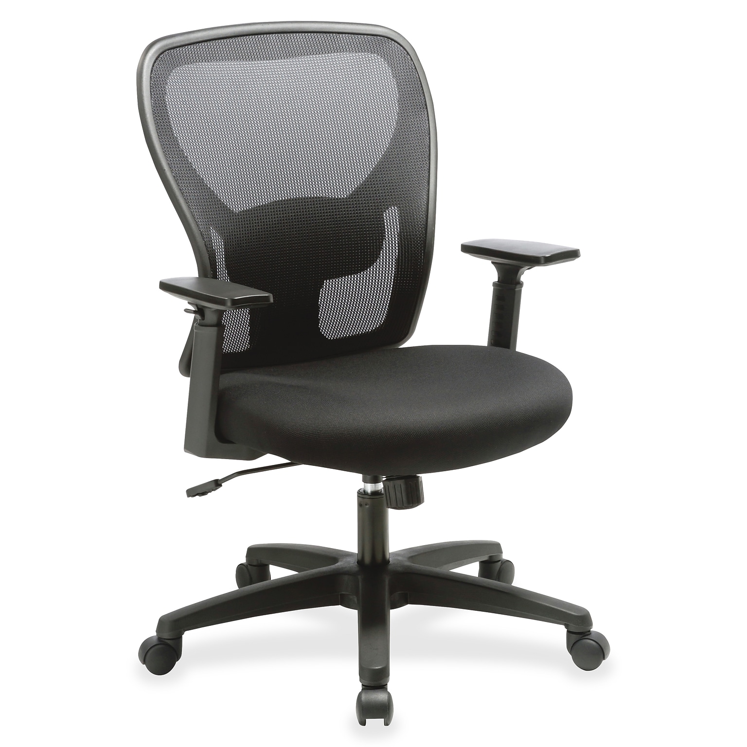 Lorell Mid-Back Task Chair, 27.5 W x 27.7 D x 41.9 H, Black (LLR83307)