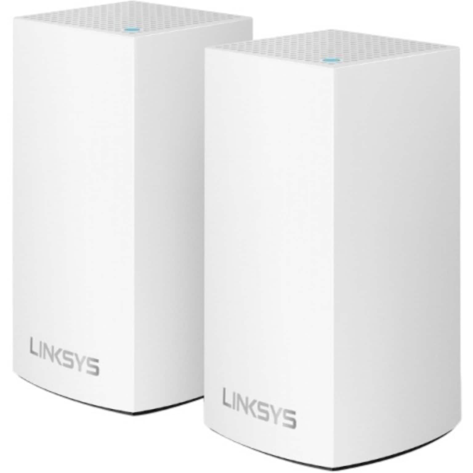 Linksys VELOP Whole Home Mesh Wi-Fi System AC1300 Dual Band Wireless and Ethernet Router, White (WHW0102)