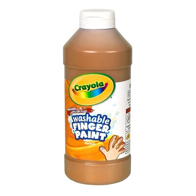 Crayola Washable Finger Paint Brown, 16 oz., Each (55-1316-007)