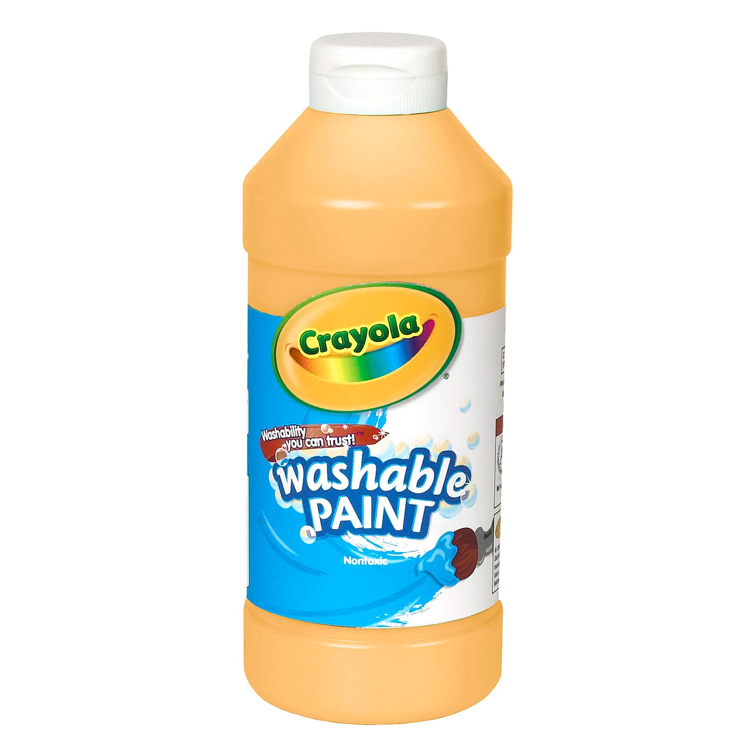 Crayola Washable Paints, Peach,16 oz., (54-2016-033)