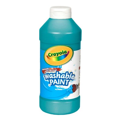 Crayola Artista II Washable Tempera Paint Turquoise, 16 Oz., (54-3115-048)