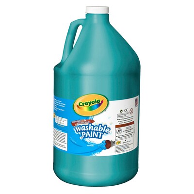 Crayola Washable Kids Paint, Turquoise,  128 oz. (54-2128-048)