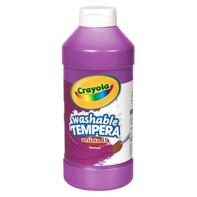 CrayolaArtista II Washable Tempera Paint Violet, 16 Oz., (54-3115-040)