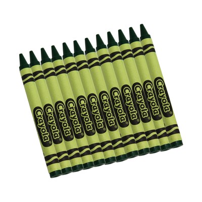 Crayola Bulk Crayons, Green, 12/Box (52-0836-044)