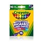 Crayola Washable Crayons 16CT Large, Assorted. Sold as a set of 6, each box has 16 crayons for a total of 96 (BIN523281)