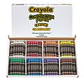 Crayola Construction Paper Crayon Classpack, Assorted Colors, 160/Box (BIN528059)