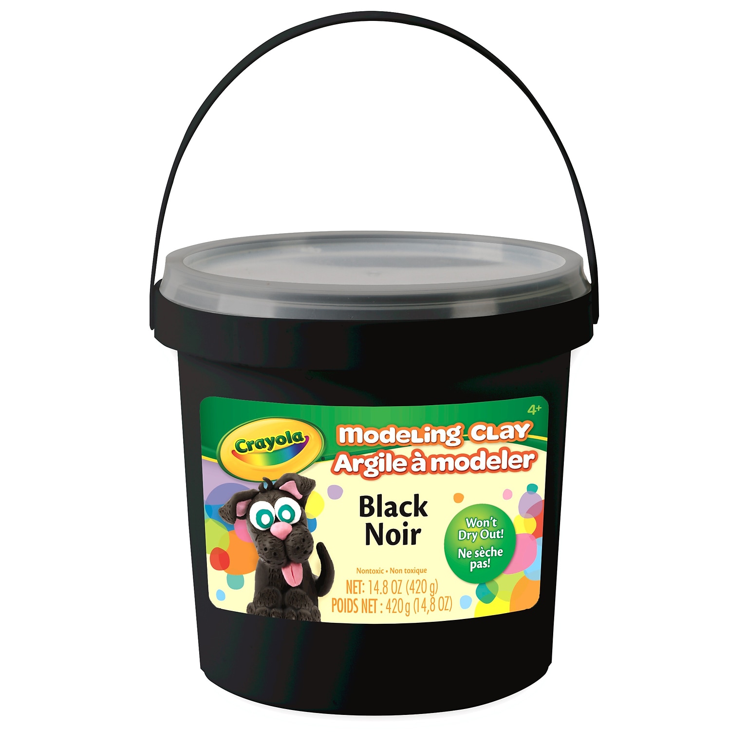 Educators Resource Modeling Clay, 1 lb. Bucket, Black