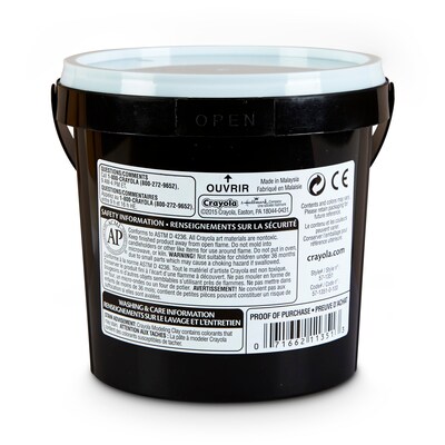 Educator's Resource Modeling Clay, 1 lb. Bucket, Black