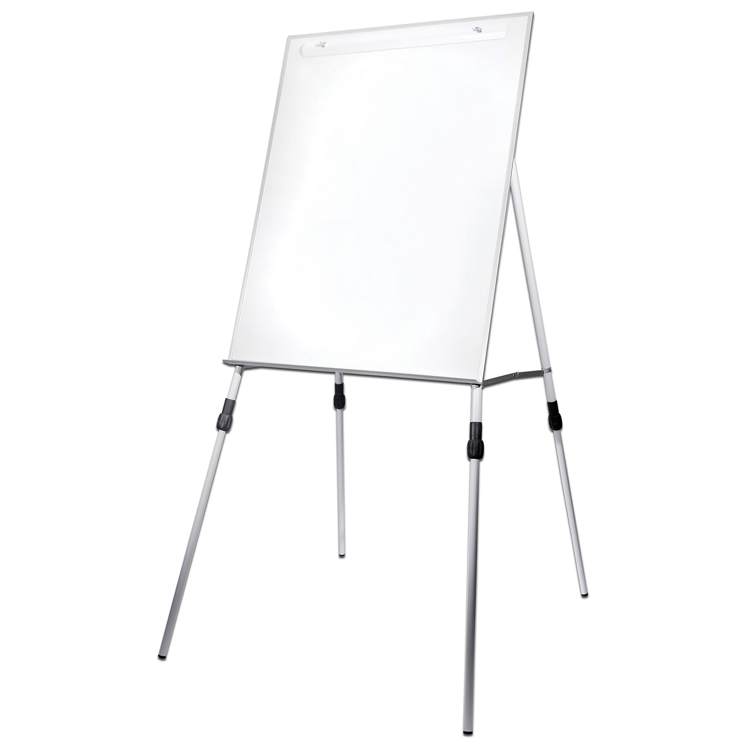 Flipside Dry Erase Easel with Adjustable Legs, Aluminum Frame, 46 x 5 x 29.5 (FLP51000)