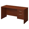 Bush Business Furniture Westfield Elite 60W x 24D Desk with 3/4 Pedestal, Hansen Cherry, Installed (SRE176HCSUFA)